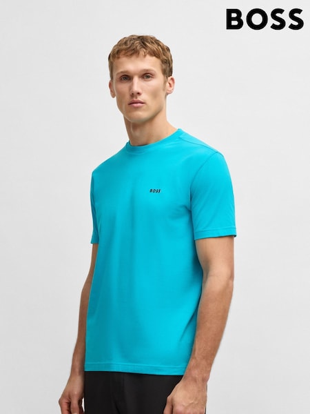 BOSS Blue Regular Fit Logo T-Shirt (F44436) | €60