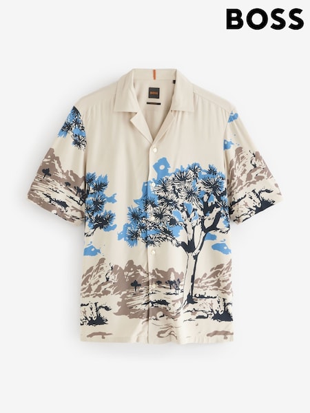 BOSS Brown Printed Shirt (F44446) | €152