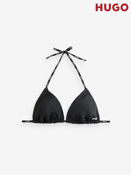 HUGO Black Logo Triangle Bikini Top (F44449) | €58