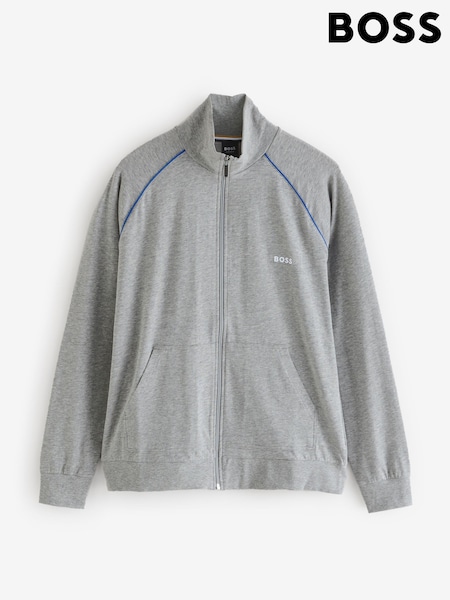 BOSS Grey Regular Fit Zip Through Jacket (F44458) | R$ 585