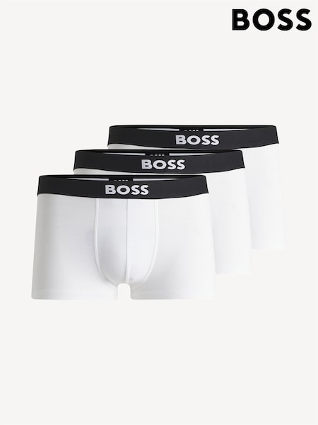BOSS ONE White Logo Boxer Trunks 3 Pack (F44480) | €60