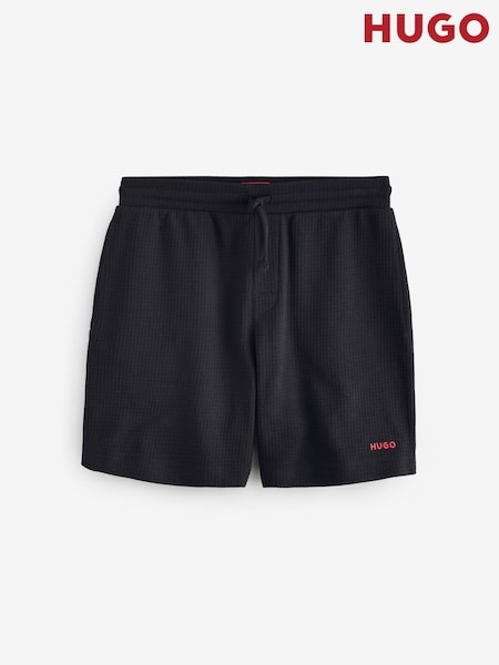HUGO Black Waffle Shorts (F44493) | ₪246