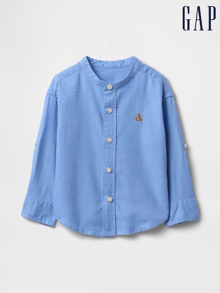Sininen - Gap Brannan Bear Pellava-Cotton Paidat (6kk-5v) (F44553) | €32