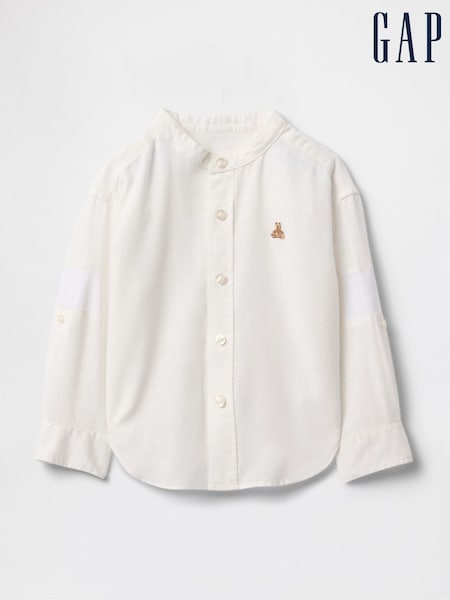 Valkoinen - Gap Brannan Bear Pellava-Cotton Paidat (6kk-5v) (F44555) | €32
