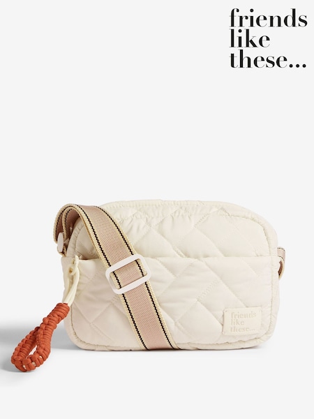 Creme - Friends Like These Nylon Cross-Body Bag (F44779) | R$ 315