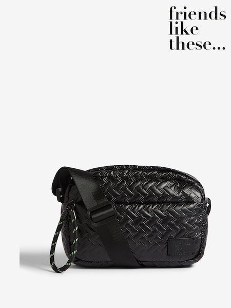 Preto - Friends Like These Nylon Cross-Body Bag (F44780) | R$ 315