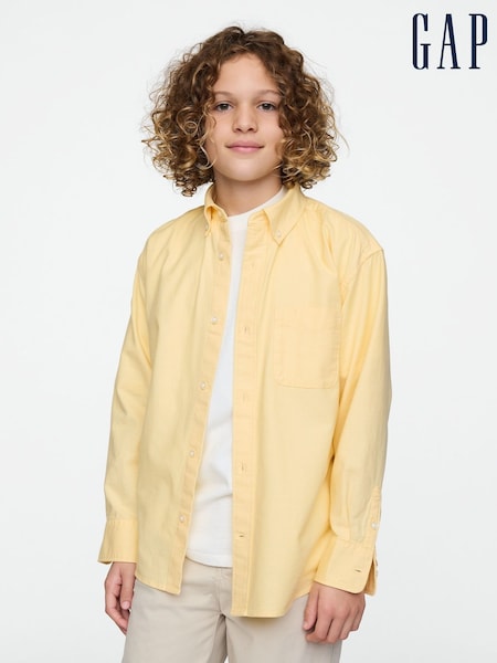 Gap Yellow Relaxed Oxford Shirt (4-13yrs) (F44842) | €29