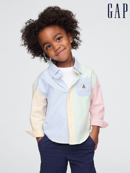 Gap Blue Striped Oxford Big Shirt (6mths-5yrs) (F44863) | €24