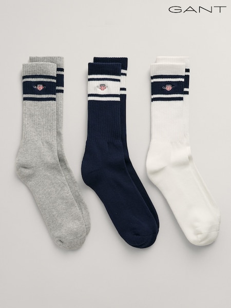 GANT Blue Shield Logo Sport Socks 3 Pack (F45105) | €32