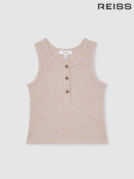 Reiss Erin Rib-Knit Button-Placket Vest (F45228) | 25 €