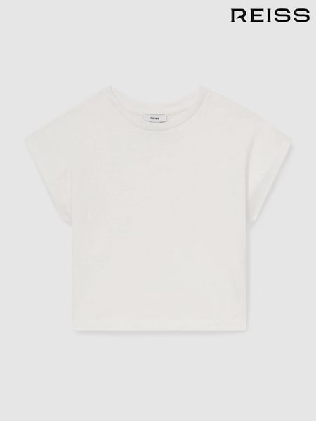 Reiss Ivory Marah 13-14 yrs Oversized Cotton-Blend T-Shirt (F45249) | €35