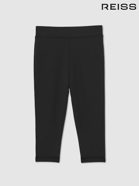 Reiss Black Raye 13-14 yrs Three-Quarter Length Leggings (F45259) | ₪153