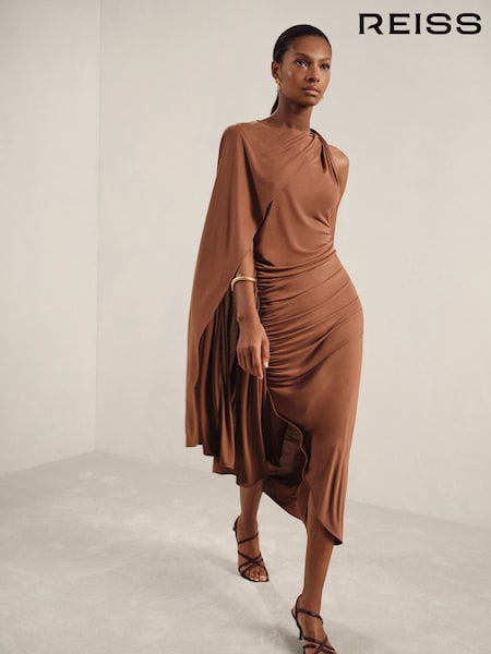 Reiss Kyra Cape Sleeve Jersey Dress (F45279) | 276 €