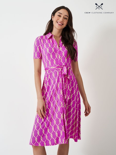 Crew Clothing Emma Jersey Shirt Dress (F45341) | ‏347‏₪
