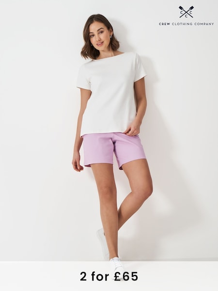 Crew Clothing Pink Cotton Chino Shorts (F45345) | €51