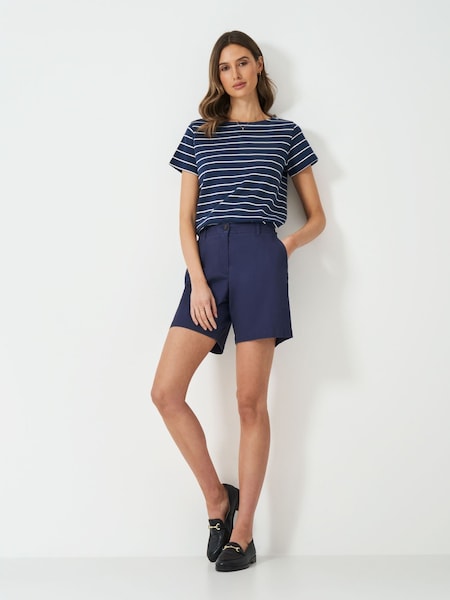 Crew Clothing Blue Cotton Chino Shorts (F45372) | €51