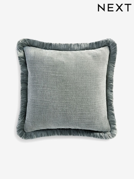 Grey Chunky Fringe Chenille 50 x 50cm Cushion (F45646) | €22