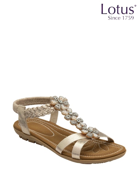 Aur - Lotus Flat Slip-On Sandals (F45708) | 335 LEI