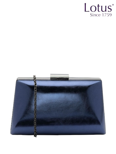 Lotus Blue Clutch Bag with Chain (F45711) | 247 QAR