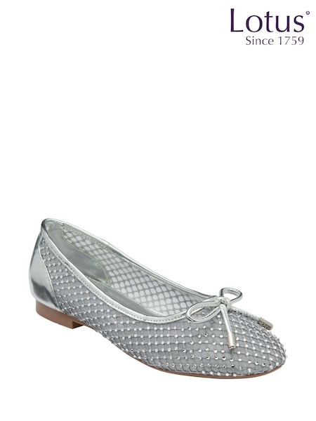 Lotus Silver Flat Ballerinas Shoes (F45722) | 3,605 UAH