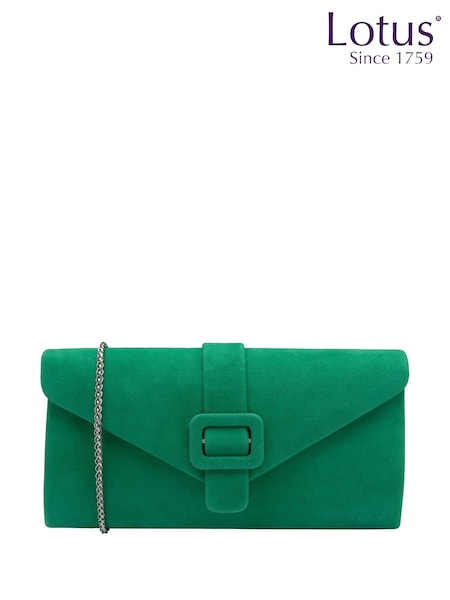 Grün - Lotus Clutch Bag With Chain (F45724) | 125 €