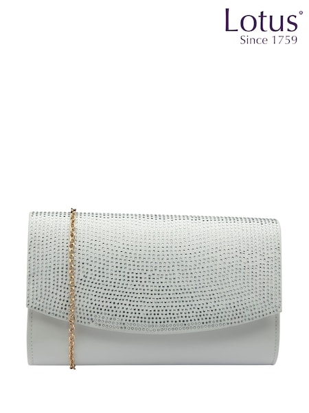 Weiß - Lotus Clutch Bag with Chain (F45737) | 78 €