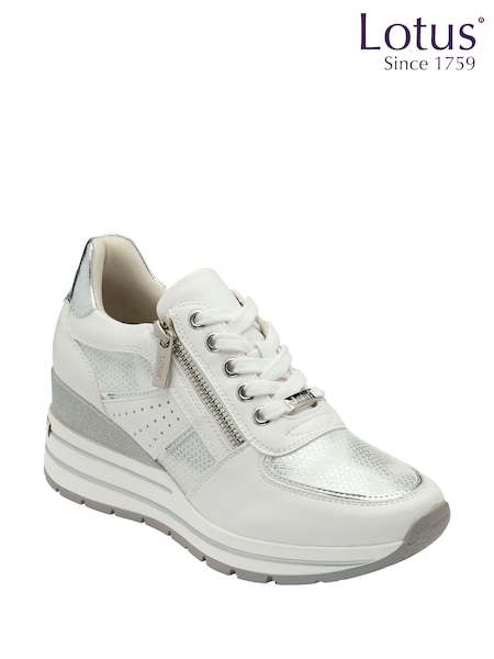 Alb - Lotus Zip-Up Fashion Trainers (F45757) | 410 LEI