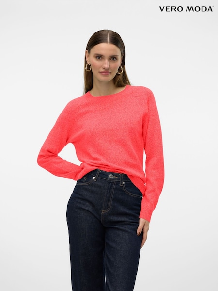 VERO MODA Light pink Round Neck Knitted Jumper (F45823) | AZN 63