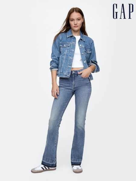 Gap Blue Mid Rise Stretch Flared Bootcut Jeans (F45827) | €64