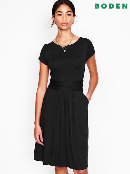 Boden Black Amelie Jersey Dress (F45858) | $98
