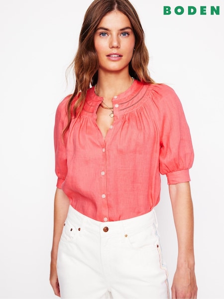 Boden Pink Bea 100% Linen Top (F45887) | 4,566 UAH