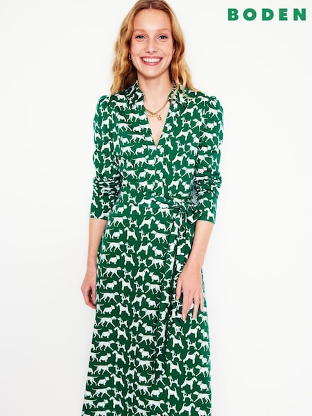 Boden Imogen Collared Jersey Dress (F45901) | ‏432‏₪