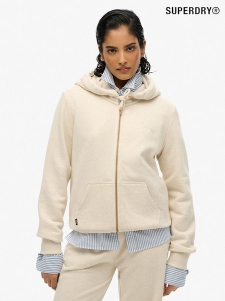 שמנת - Superdry Essential Logo Zip Hoodie (F45981) | ‏251‏₪