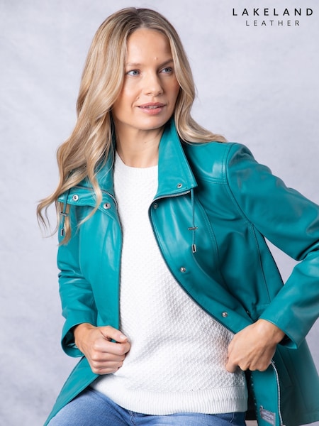 Lakeland Leather Teal Levens Leather Field Jacket (F46042) | €381