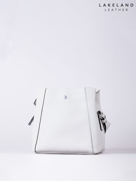 Lakeland Leather White Crosby Cross-Body Bag (F46045) | AED466