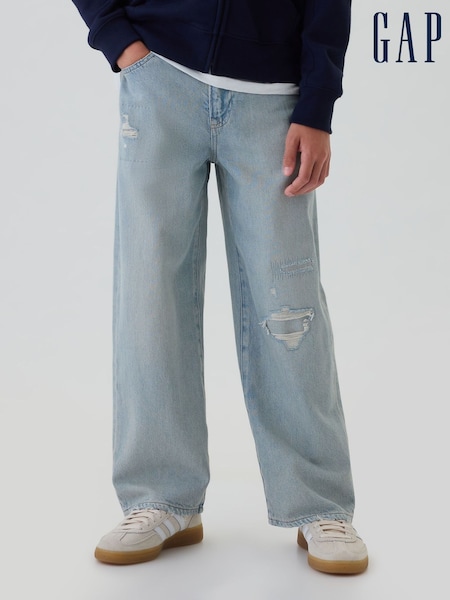 Gap Blue Distressed Baggy Jeans (5-13yrs) (F46046) | €43