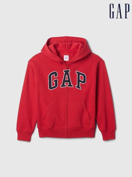 Gap Red Zip Up Vintage Logo Hoodie (4-13yrs) (F46050) | €33
