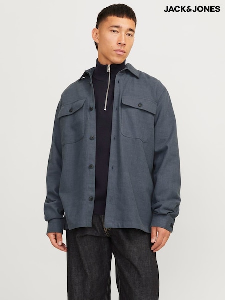 Jack & Jones Worker Overshirt Shacket With Pockets (F46166) | €66