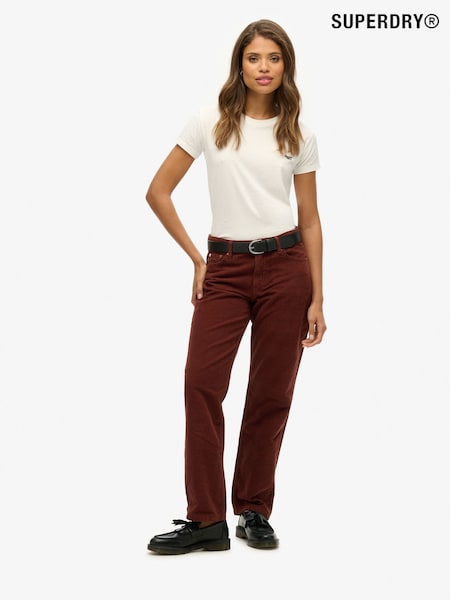 Superdry Straight Leg Corduroy 100% Cotton Joggers (F46167) | 312 LEI