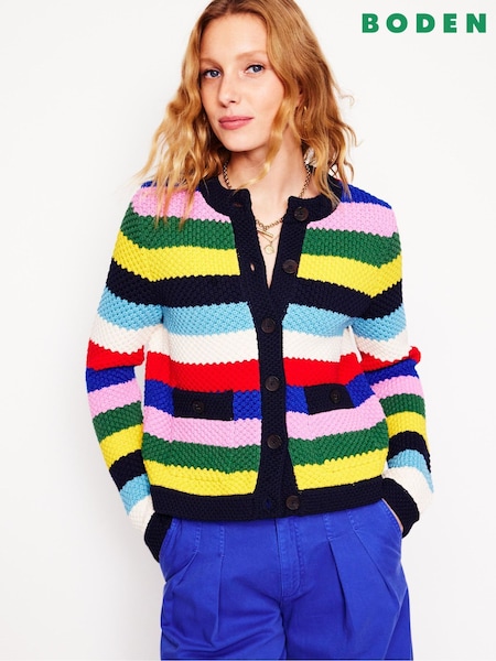 Boden Blue Libby Knitted Jacket (F46232) | €107