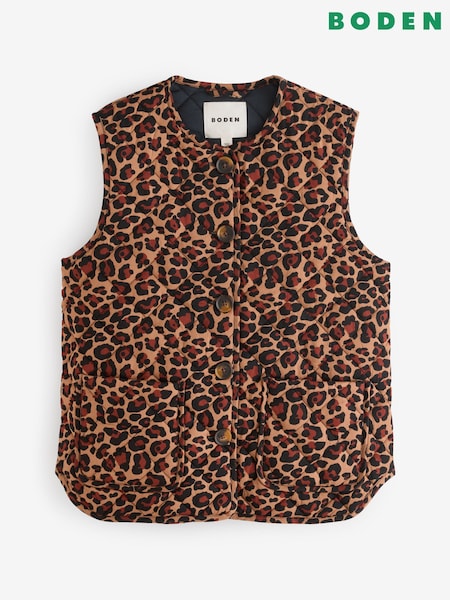 Boden Printed Quilted Gilet (F46257) | €152
