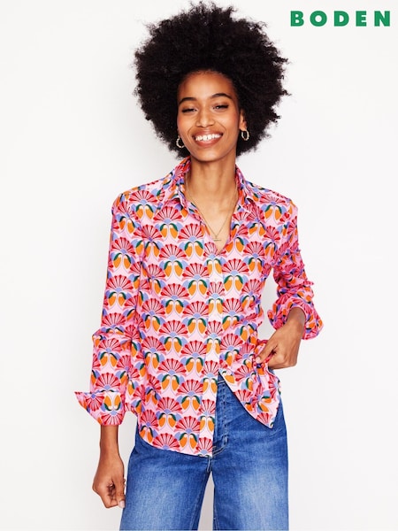 Boden Pink Sienna Cotton Shirt (F46276) | €93
