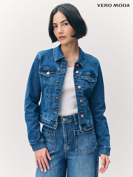 VERO MODA Light Blue Slim Fit Denim Jacket (F46364) | €46
