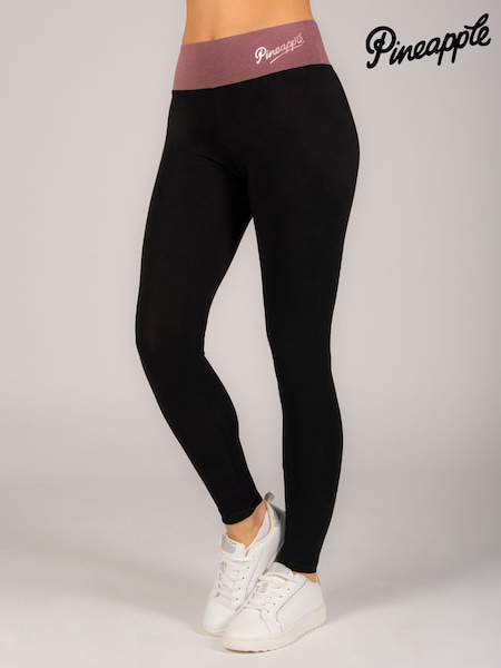 أسود وبني - Pineapple Womens Wide Waistband Leggings (F46397) | ‏187 ر.س.‏