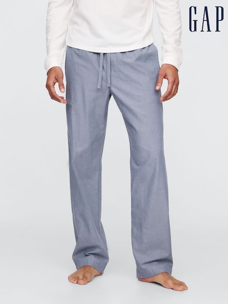 Gap Blue Cotton Poplin Pyjama Bottoms (F46412) | €40