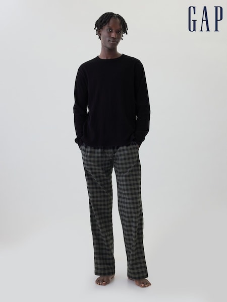 Gap Black/Grey Check Soft Cotton Pyjama Bottoms (F46420) | €40