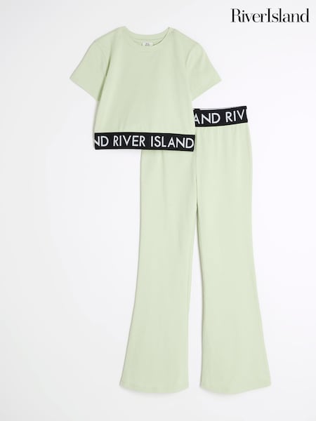 River Island Green Girls Waistband Top and Kickflare Set (F46471) | 1,081 UAH