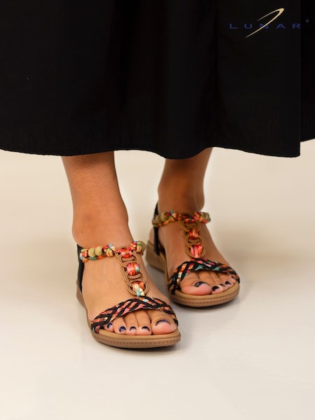 Lunar Buxton Black Sandals (F46585) | €58