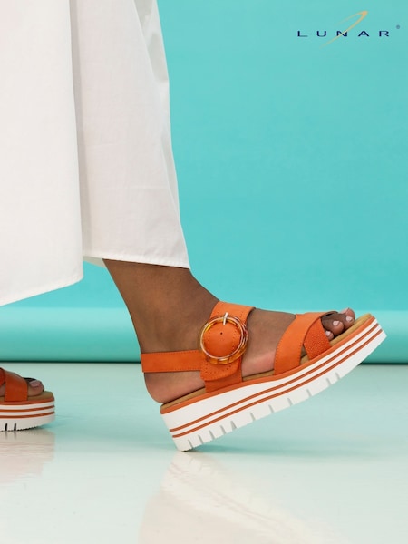 Lunar Orange Elise Sandals (F46624) | ₪251