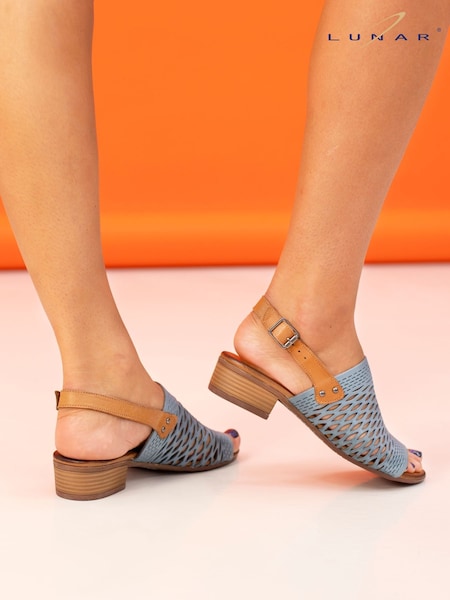 Lunar Blue Jessica Slingback Lea Sandals (F46659) | €83